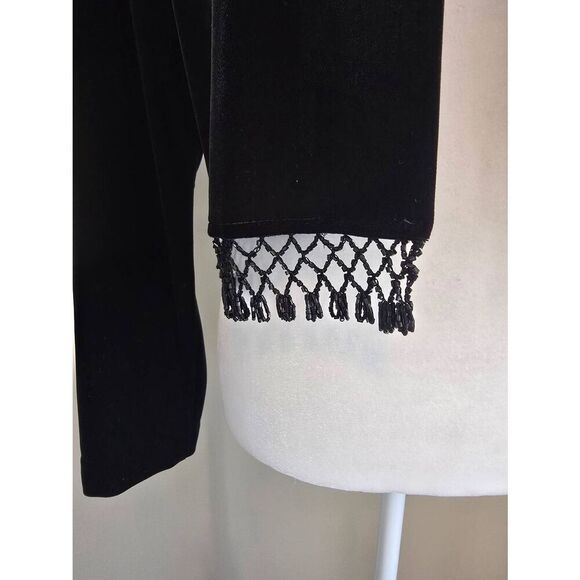 Crimson Open Front Cardigan Sz M Black - Picture 3 of 8